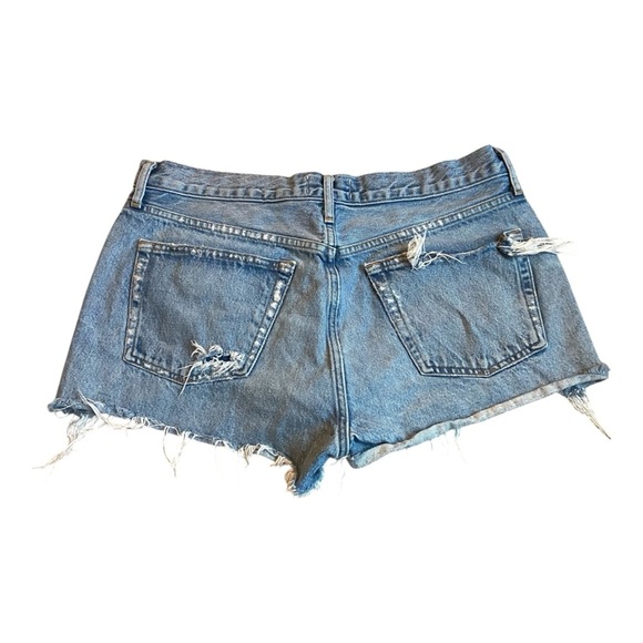 AGOLDE Parker Vintage Cut Off Jeans Sz 30 100% Organic Cotton Swapmeet Dark - Picture 2 of 5